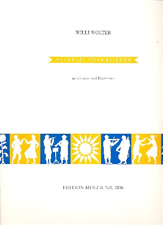 Allerlei Volkslieder auf  1-2 Blockflöten in C  