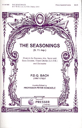 The Seasonings  for soli (SATB), mixed chorus and orchestra  vocal score (en)