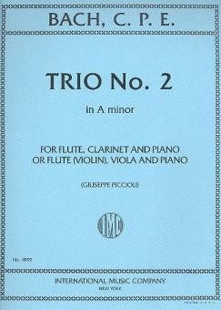 Trio a minor no.2  for flute, clarinet and piano (or violin, viola and piano)  