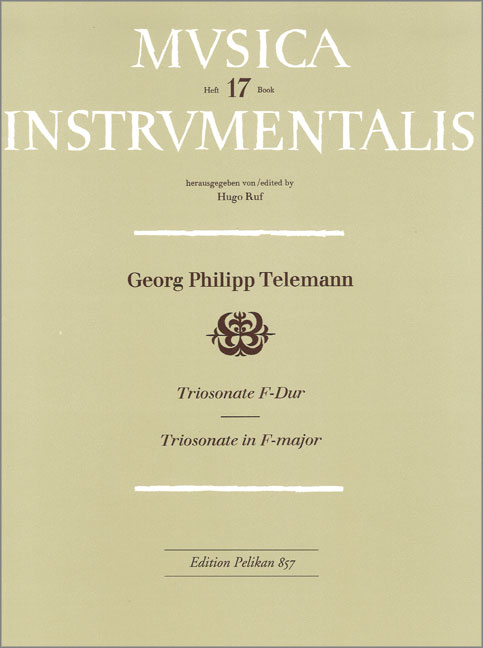 Triosonate F-Dur für Altblockflöte,&nbsp;&nbsp;Oboe (Violine) und Bc&nbsp;&nbsp;Partitur und 3 Stimmen