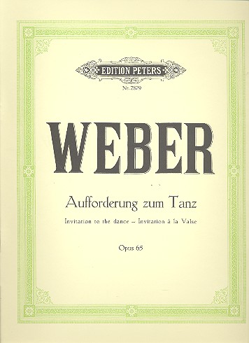 Aufforderung zum Tanz op.65  für Klavier  