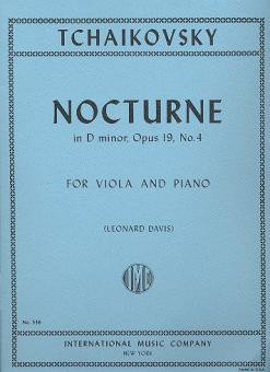 Nocturne op.19,4&nbsp;&nbsp;for viola and piano&nbsp;&nbsp;