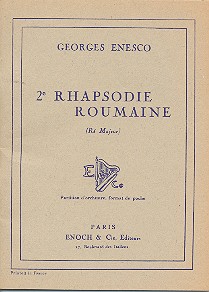 Rhapsodie roumaine ré majeur  op.11,2 für Orchester  Studienpartitur