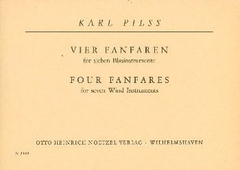 4 Fanfaren  für 4 Blasinstrumente  Partitur