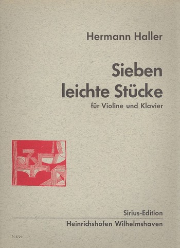 7 leichte Stücke für Violine  und Klavier  