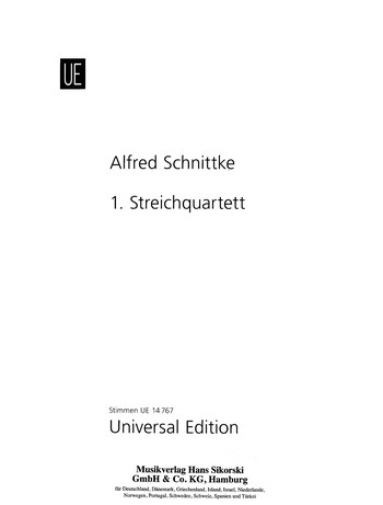 Streichquartett Nr.1&nbsp;&nbsp;Stimmen&nbsp;&nbsp;