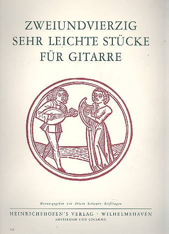 42 sehr leichte Stücke  für Gitarre  