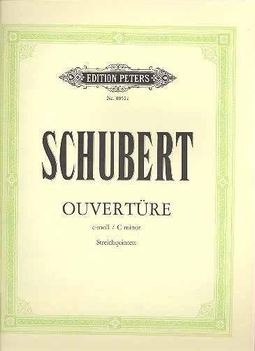 Ouvertüre c-Moll D8 für Streicher&nbsp;&nbsp;für 2 Violinen, 2 Violen und Violoncello&nbsp;&nbsp;Stimmen