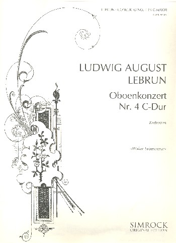 Concerto C-Dur Nr.4  für Oboe und Orchester  Kadenzen