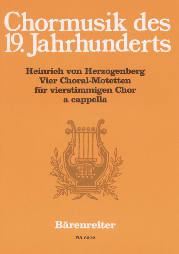 4 Choral-Motetten für  gem Chor a cappella  Partitur (dt)