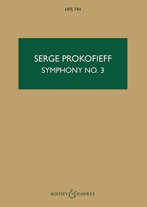 Symphony c minor no.3 op.44  for orchestra  study score