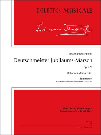 Deutschmeister Jubiläums-Marsch op.470&nbsp;&nbsp;für Orchester&nbsp;&nbsp;Stimmenset