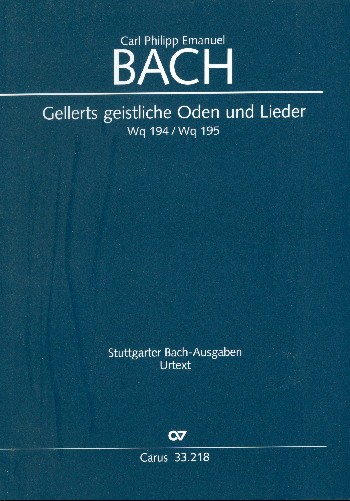 Gellerts geistliche Oden und Lieder  für Singstimme und Klavier  