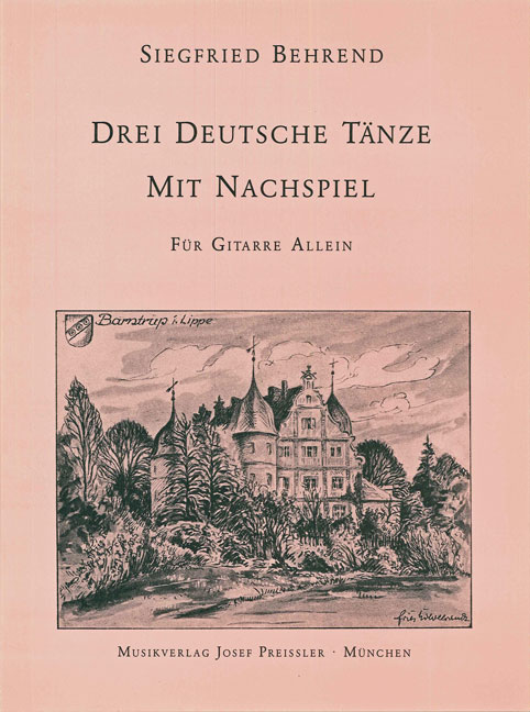 3 deutsche Tänze mit Nachspiel  für Gitarre  