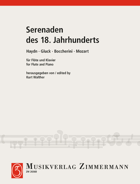 Serenaden des 18. Jahrhunderts&nbsp;&nbsp;für Flöte und Klavier&nbsp;&nbsp;