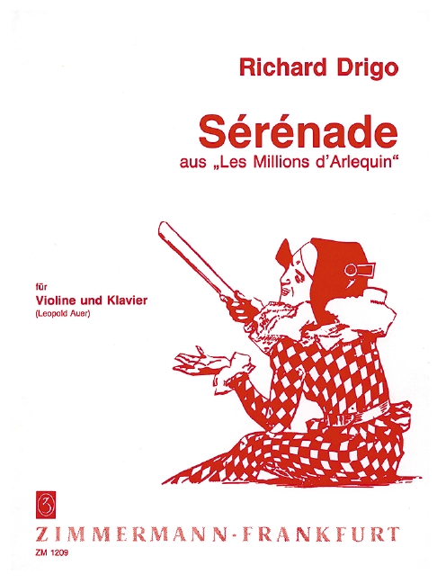 Serenade aus Les Millions d'Arlequin  für Violine und Klavier  