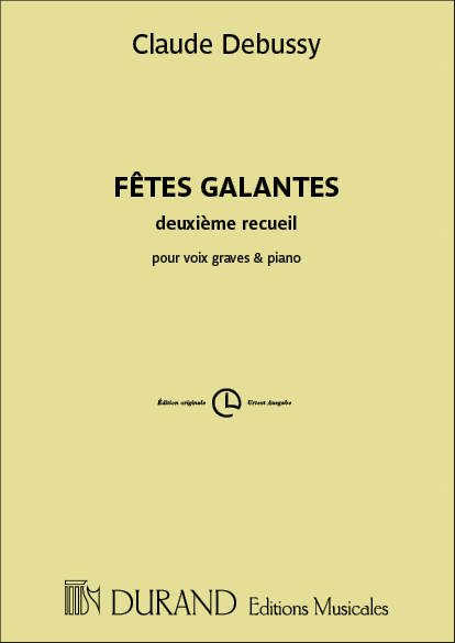 FETES GALANTES VOL.2 POUR VOIX ELEVEE  ET PIANO (FR/EN)  VERLAINE, PAUL, TEXT