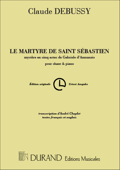 Le martyre de Saint Sébastien  edition chant et piano (fr/en)  