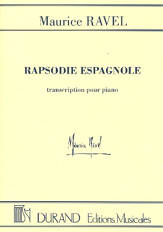 Rapsodie espagnole &nbsp;&nbsp;pour piano&nbsp;&nbsp;