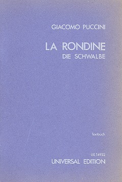 La rondine Libretto (dt)&nbsp;&nbsp;&nbsp;&nbsp;