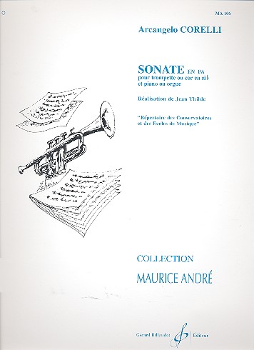 Sonate fa majeur  pour trompette et piano ou orgue  