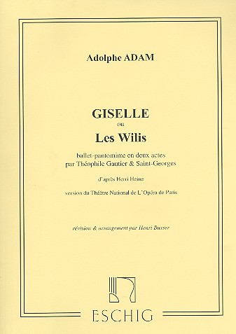 Giselle ballet-pantomime en 2 actes&nbsp;&nbsp;edition piano&nbsp;&nbsp;