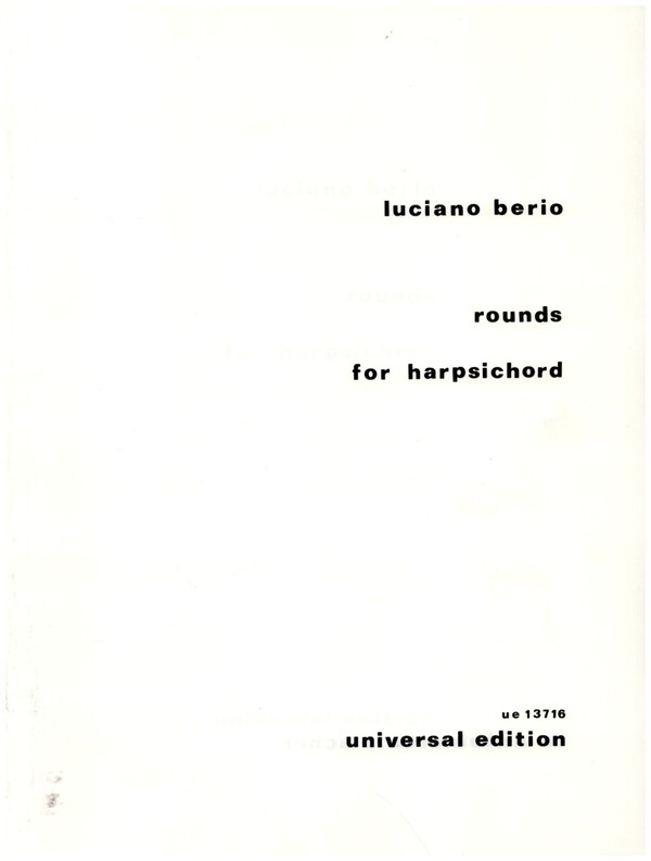 Rounds für Cembalo  Grossformat  