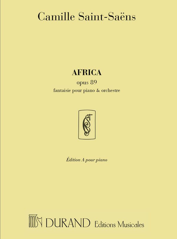 Africa op.89 fantaisie   pour piano  