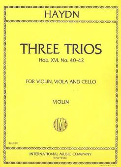 3 Trios op.53  for violin, viola and cello  parts