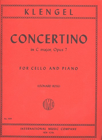 Concertino C major op.7  for cello and piano  