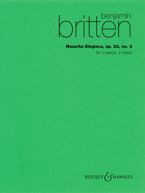 Mazurka elegiaca op.23,2&nbsp;&nbsp;for 2 pianos&nbsp;&nbsp;score