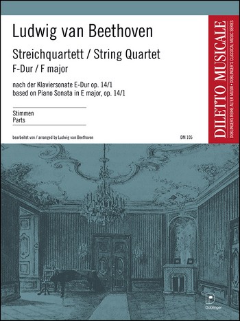 Streichquartett F-Dur op.14,1 nach&nbsp;&nbsp;der Klaviersonate E-Dur&nbsp;&nbsp;
