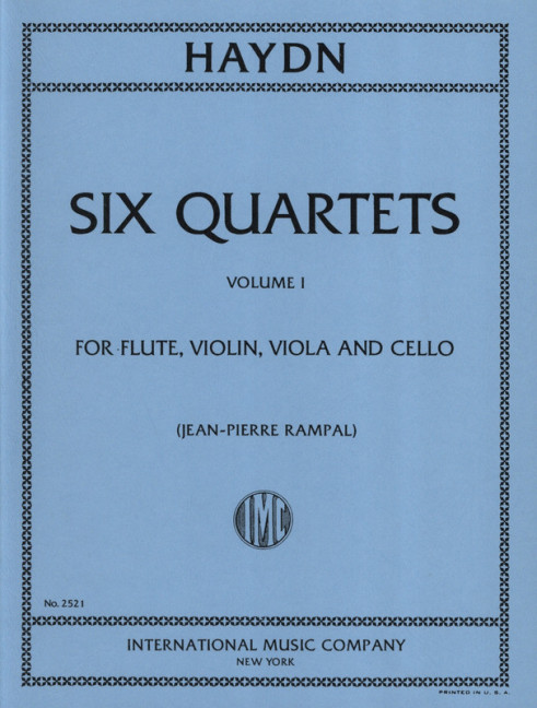 6 Quartets vol.1 (nos.1-3)  for flute and string trio  parts