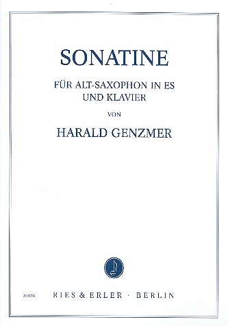 Sonatine für Altsaxophon in Es  und Klavier  