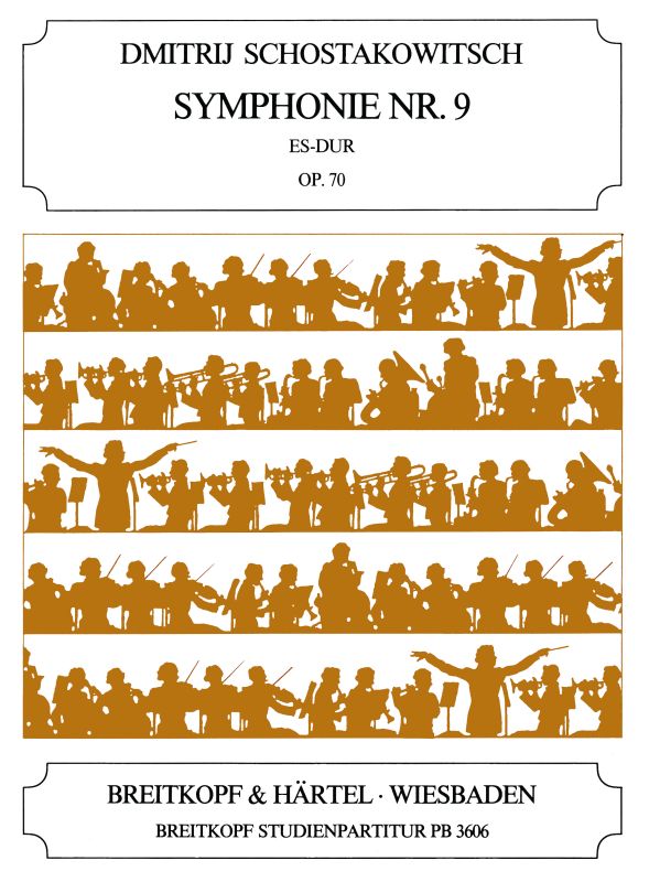 Sinfonie Es-Dur Nr.9 op.70  für Orchester  Studienpartitur