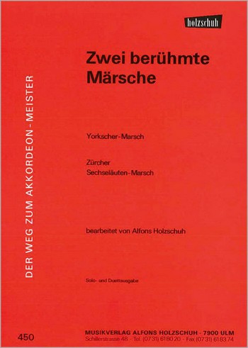 Yorckscher Marsch   und  Zürcher&nbsp;&nbsp;Sechseläuten-Marsch für akkordeon&nbsp;&nbsp;