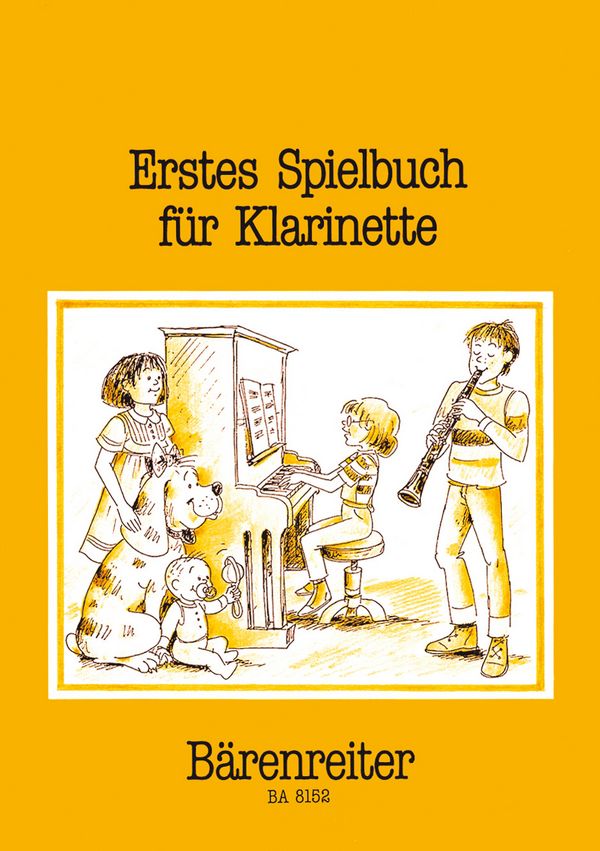 Erstes Spielbuch&nbsp;&nbsp;für Klarinette und Klavier (2 Klar.) und Bassstimme&nbsp;&nbsp;Partitur und 3 Stimmen