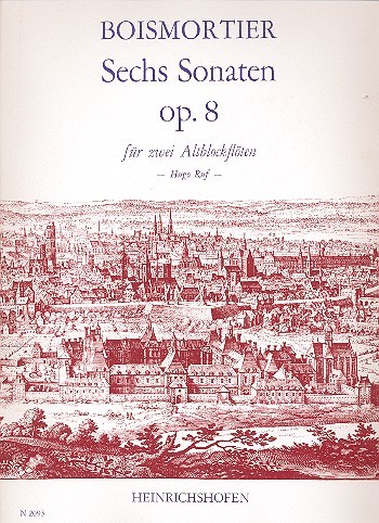 6 Sonaten op.8   für 2 Altblockflöten  Spielpartitur