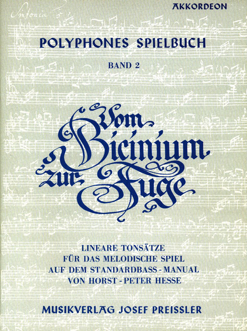 Polyphones Spielbuch Band 2 für&nbsp;&nbsp;Akkordeon (vom Bicinium zur Fuge)&nbsp;&nbsp;