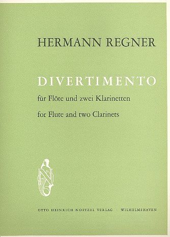 Divertimento . für Flöte und  2 Klarinetten  Partitur und Stimmen