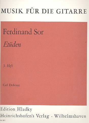 Etüden Band 5&nbsp;&nbsp;für Gitarre&nbsp;&nbsp;