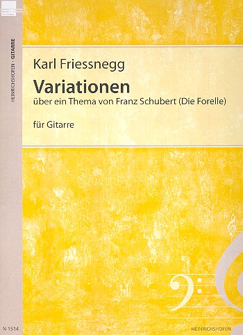 Variationen über ein Thema von Franz Schubert (Die Forelle)&nbsp;&nbsp;für Gitarre&nbsp;&nbsp;