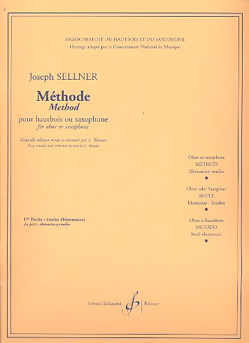 Methode vol.1  pour hautbois ou saxophone  