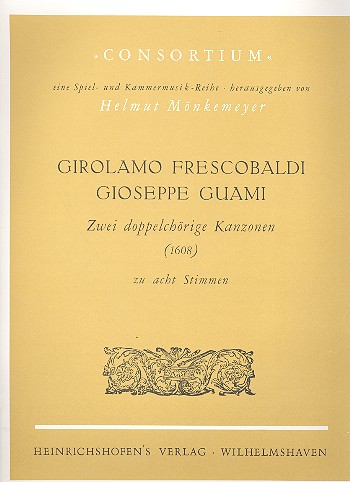 2 doppelchörige Kanzonen (1608)  zu 8 Stimmen (SATB)  Partitur und 8 Stimmen
