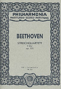 Streichquartett F-Dur op.135&nbsp;&nbsp;Studienpartitur&nbsp;&nbsp;
