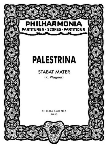 STABAT MATER (FUER SSAATTBB CHOR)  WAGNER, RICHARD, ED  Studienpartitur (LA)