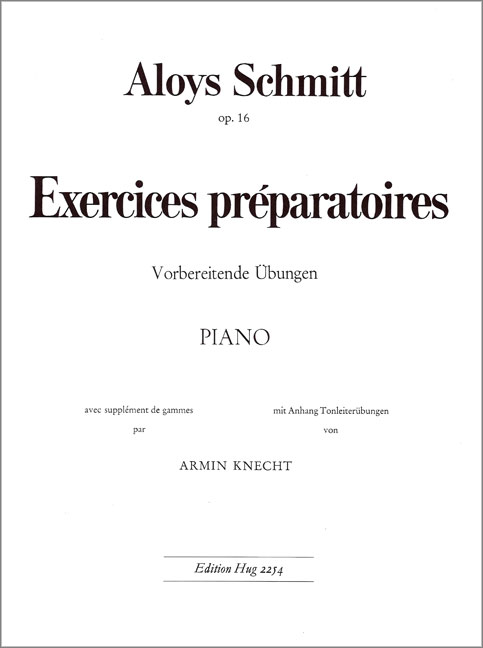 Exercices préparatoires op.16&nbsp;&nbsp;pour piano&nbsp;&nbsp;