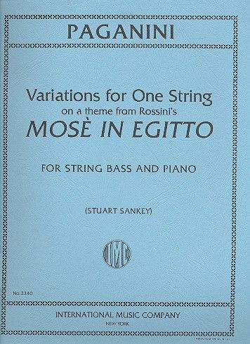 Variations for 1 string on a Theme from Rossini's 'Moses in Egypt'&nbsp;&nbsp;for double bass and piano&nbsp;&nbsp;