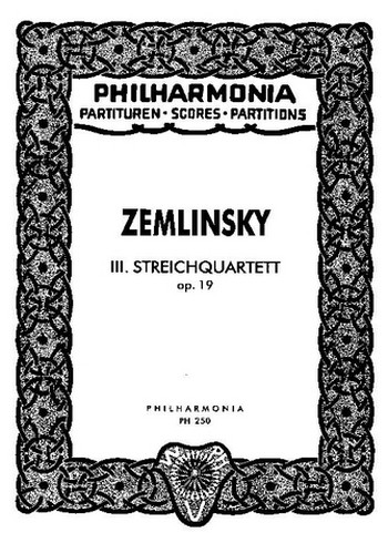 Streichquartett Nr.3 op.19&nbsp;&nbsp;Studienpartitur&nbsp;&nbsp;