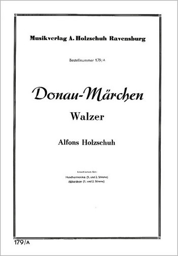 Donaumärchen Walzer für  Akkordeon   2 Stimmen  